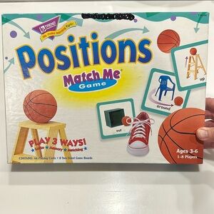 POSITIONS MATCH ME Game Ages 3-6 - Complete
